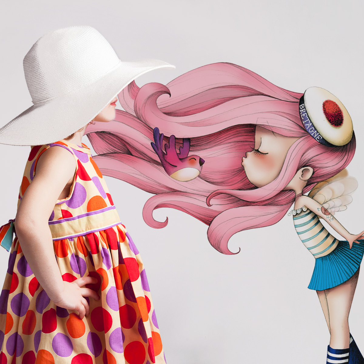 Adesivo murale Petit Piou per bambini - Acte deco