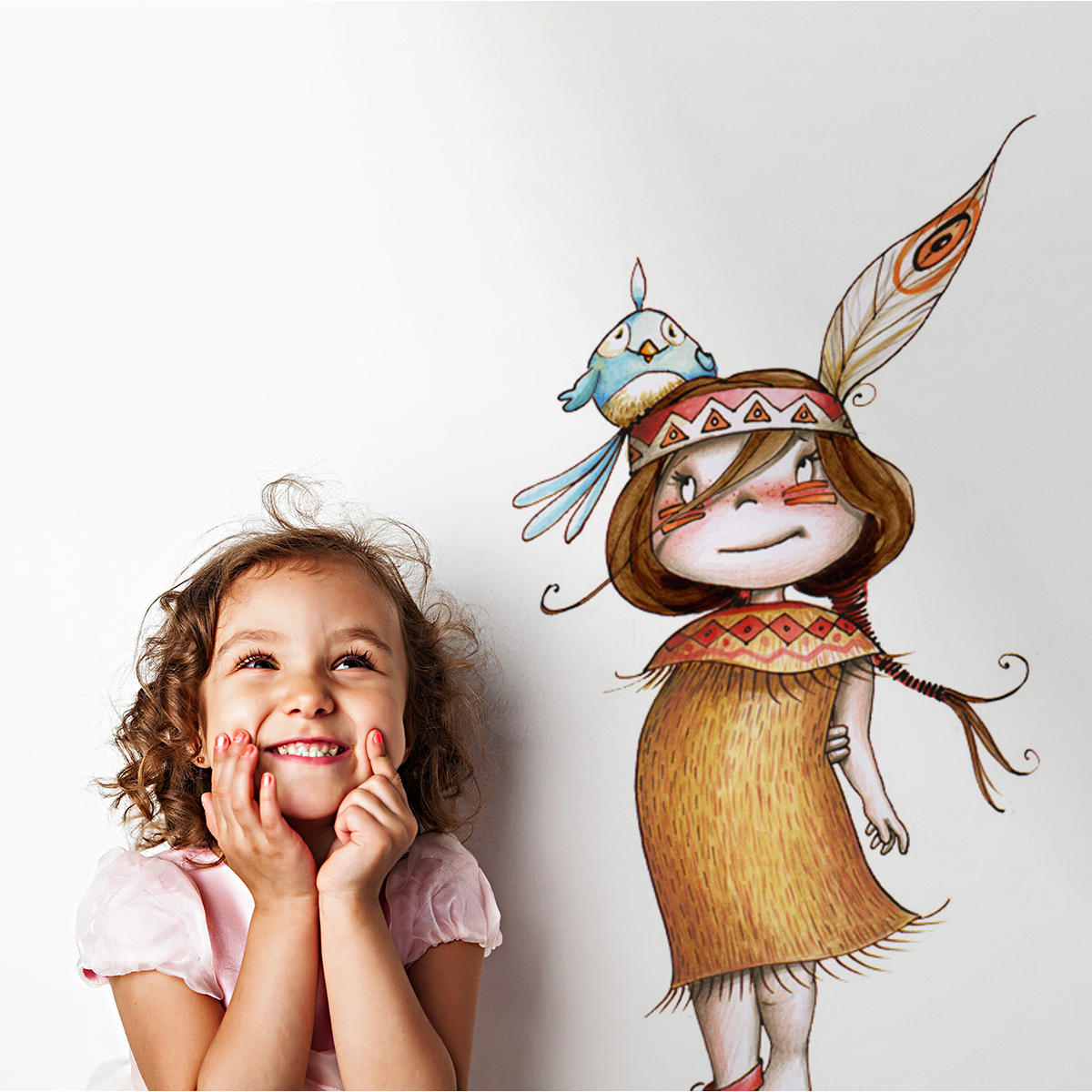 Adhesivo mural luna pequeña para niños - Acte Deco