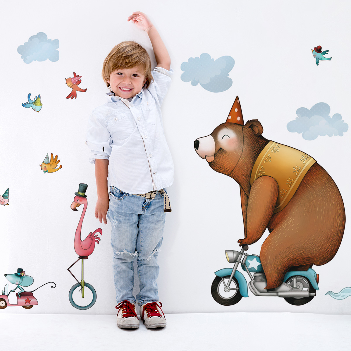 Wall sticker for children Circus animals - Acte deco